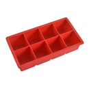 1pc Silicone Ice Cube Tray Mold Square DIY Size ON Mould Big Jumbo 8 Giant New