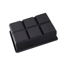 6 Big Grids CubeSilicone Ice Cube Square Tray Mold Mould  Square Ice Tray Black