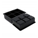 6 Big Grids CubeSilicone Ice Cube Square Tray Mold Mould  Square Ice Tray Black