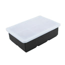 6 Big Grids CubeSilicone Ice Cube Square Tray Mold Mould  Square Ice Tray Black