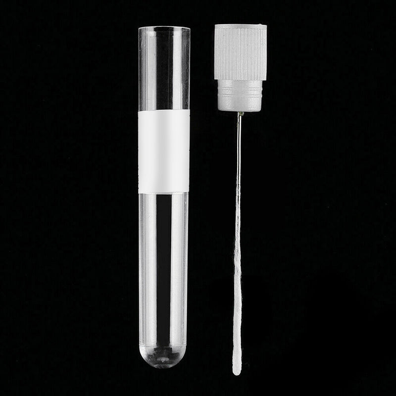 100Pcs Disposable Sterile Single Use Swabs Test Tube  Female Hard Tube