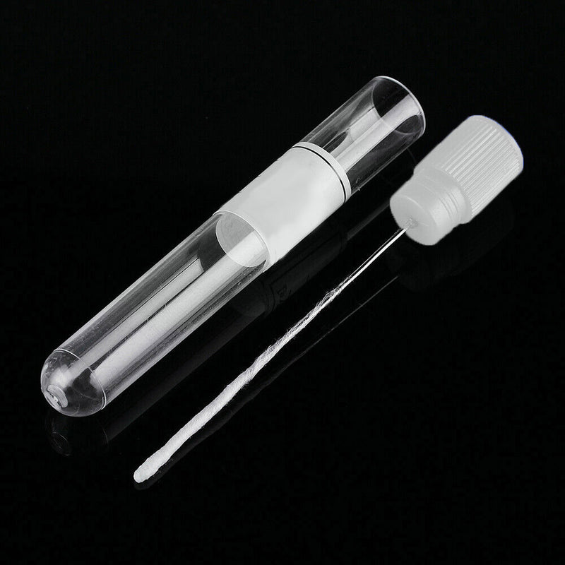 100Pcs Disposable Sterile Single Use Swabs Test Tube  Female Hard Tube
