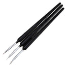 3Pcs Nail Art Super Thin Liner Brush Painting Flower Drawing Lines Manicure