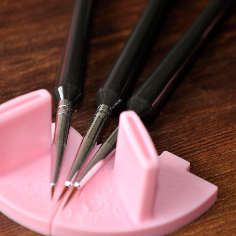 3Pcs Nail Art Super Thin Liner Brush Painting Flower Drawing Lines Manicure