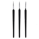 3Pcs Nail Art Super Thin Liner Brush Painting Flower Drawing Lines Manicure