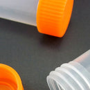 100 x Small Clear Plastic Test Tubes Screw Top 5ML Plastic Sample Bottles