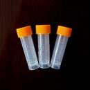 100 x Small Clear Plastic Test Tubes Screw Top 5ML Plastic Sample Bottles