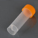 100Pcs Clear Plastic Test Tube Vial Storage Container Bottle with Screw Cap 5ml
