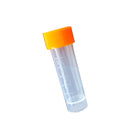 100Pcs Clear Plastic Test Tube Vial Storage Container Bottle with Screw Cap 5ml