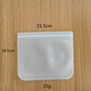 3XLunch-Box Freezer-Bag Ziplock Silicone Reusable Leakproof Silicone Zip Bag Hot