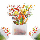 3Pcs Lunch-Box Freezer-Bag Ziplock Silicone Reusable Leakproof Silicone Zip Bag