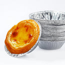 100PCS Baking Egg Tart Mould Cake Cups Circular Tins Pie Mold Plate Oven