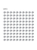100PCS Baking Egg Tart Mould Cake Cups Circular Tins Pie Mold Plate Oven