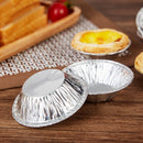 100PCS Baking Egg Tart Mould Cake Cups Circular Tins Pie Mold Plate Oven