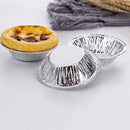 100PCS Baking Egg Tart Mould Cake Cups Circular Tins Pie Mold Plate Oven