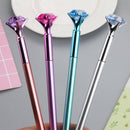 Luxury Metal Crystal Pen Big Diamond Ballpoint Pen Stationery School Pen Office