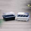 12-Holes Seed Planting Box with Cover Nursery Pots Plant  Garden Seed Starter