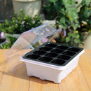 12 Holes Seed Planting Box Set Nursery Pots Tray Plant Grow Growing Box