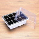 12 Holes Seed Planting Box Set Nursery Pots Tray Plant Grow Growing Box