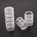 5-layer 30x77mm Transparent Empty Plastic Storage Boxes Nail Art Tip Glitter