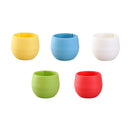 5Pcs Colourful Mini Round Plastic Plant Flower Garden Home Decor Planter