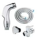 1 Pcs Toilet Bidet Stainless Steel Handheld Shattaf Bathroom Sprayer Shower Hose