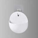 2x Semicircular Wall Hanging Glass Flower Vase Plant White Container Hot
