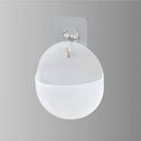 2x Semicircular Wall Hanging Glass Flower Vase Plant White Container Hot