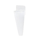 2 Pcs  Wall Mounted Hanging Glass Flower Vase Plant White Container Long Vase