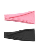 Men Wide Headband Sweatband Stretch Sweat Elastic Sport Yoga Run Fashion Band