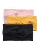 3xCotton Headband Twist Knot Elastic Head Wrap Gym Yoga Hair Band Hot
