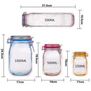 20Pcs Reusable Jar Bottle Bags Food Storage Zipper Sealed Candy Nuts Snack