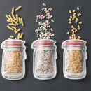 20Pcs Plastic Jar Zipper Bags Food Storage Snack Sandwich Ziplock Reusable Seal