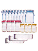 20Pcs Reusable Jar Bags Fresh Produce Fridge Freezing Food Organizer Tools