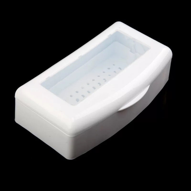 Nail Sterilizer Tray Implement Pedicure Manicure Boxes White Steril Tool