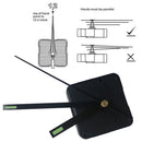 Black Hand DIY Quartz Clock Spindle Silent Movement Mechanism Repair tool y u i