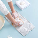 1x Brush Pad Home Folding Washboard Mat Wash Board With Suction Light Gray