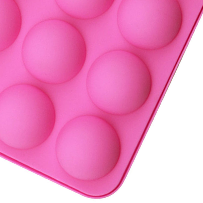 1 x Hemisphere Shape Silicone 12 Holes Food Grade Baking Accessories Chocolate
