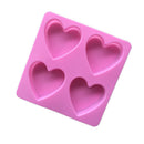 2XHeart-shaped Silicone Mold Fondant Cake Decor Chocolate Baking Durable