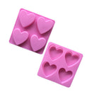 2XHeart-shaped Silicone Mold Fondant Cake Decor Chocolate Baking Durable