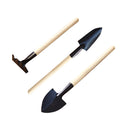 2 Pack Mini Garden Hand Tools Set Shovel Spade Rake Trowel Wood Handle