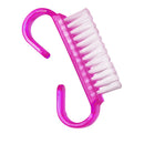 Nail Brush Powder Dust Remover Handle Grip Scrub Cleaner Pedicure Manicure 4 Pcs
