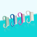 Nail Art Dust Brush 4Pcs Handle Grip Fingernail Scrub Cleaner Pedicure Tools