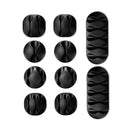 10Pcs Cable Reel Organizer Cord Management Charger Desktop Clip Wire Holder