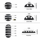 10Pcs Cable Clips Self-Adhesive Desk Cord Management Organizer Wire Holder