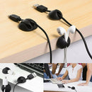 10Pcs Cable Reel Organizer Cord Management Charger Desktop Clip Wire Holder