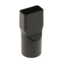 Hose-Converter-Adapter Dust-Cleaner Vacuum Plastic Square Head Black