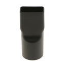 Hose-Converter-Adapter Dust-Cleaner Vacuum Plastic Square Head Black