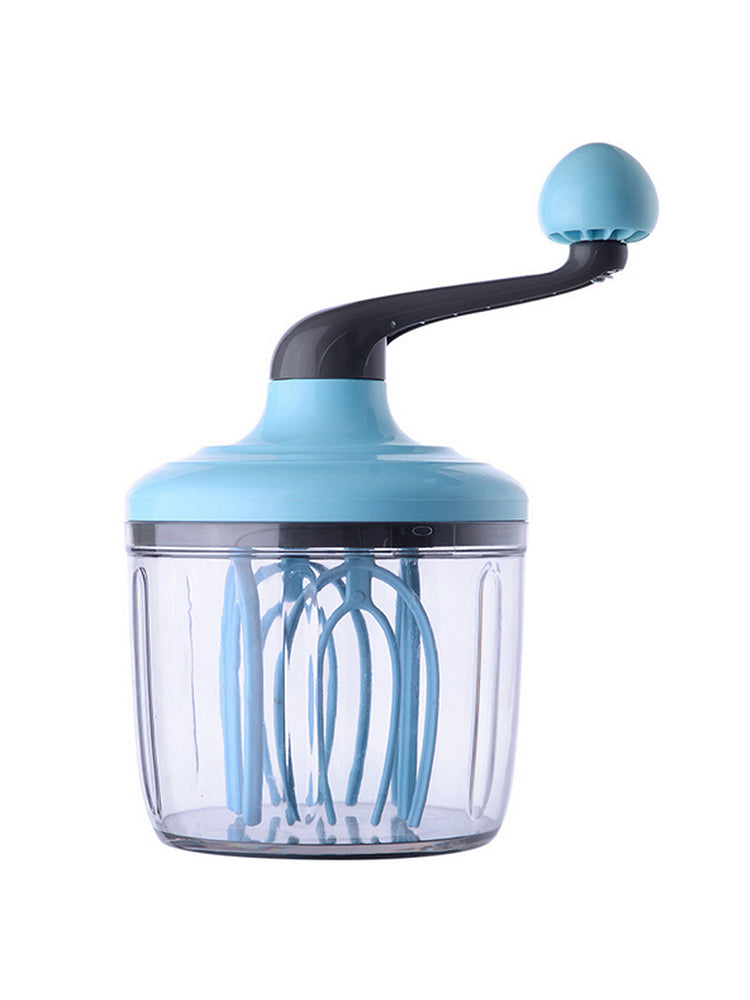 1 x Manual Plastic Hand Whisk Egg Beater Mixer Blender Crank Handle Newest Use