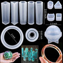 Handmade Crystal Glue Mold Set DIY Crystal Glue Jewelry Mold 83 Pcs Set